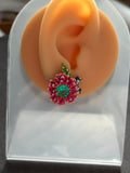 Pre-loved Les nereides flower earrings
