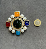 LARGE VINGATE STYLE BROOCH HEAVY AND HIGH QUALITY