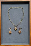 French style jewelery, set of 2, necklace and earrings