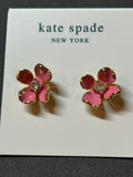 kate spade pink flower ear studs