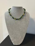 GREEN GLASS NECKLACE