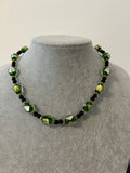 GREEN GLASS NECKLACE