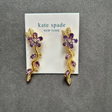 Kate Spade Purple floral earrings