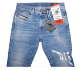 Diesel D-Strukt 009DW Men’s Slim Fit Blue Graphic Jeans