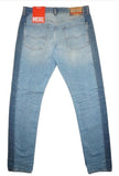 Diesel 1995 09E21 Men’s Light Blue Jeans Two Tone Side Panels