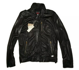 DIESEL L-HEIKO-2 LEATHER JACKET SIZE L