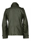 DIESEL L-KORA LEATHER JACKET OLIVE GREEN