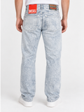 DIESEL 2010 09F23 Men's Loose Fit Jeans – Light Blue Acid Wash Denim