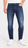 Diesel Sleenker 084RI Men's Skinny Fit Stretch Jeans – Blue Wash Denim