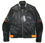 DIESEL L-DIXON LEATHER JACKET SIZE S