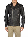 DIESEL LAPISMIUM LEATHER JACKET SIZE L