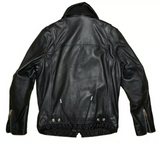 DIESEL L-SOLOVE LEATHER JACKET SIZE S