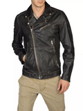 DIESEL LAPISMIUM LEATHER JACKET SIZE L