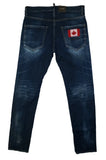 DSQUARED2 Cool Guy Jeans Men's Blue Denim Canada Flag Patch IT46 S74LB1336