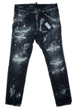 DSQUARED2 Skater Jeans Men's Size IT 44 S74LB1325 Distressed Denim Made in Italy