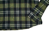 DSQUARED2 Men's Green Black Checked Flannel Shirt Logo Front Size IT 48