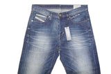 DIESEL KHIRO 0850K Men's Straight Leg Jeans W32 L30 Blue Denim Authentic