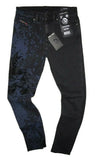 Diesel D-Amny 009KQ Men's Skinny Jeans Black Denim 100% Authentic