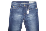 DIESEL LARKEE-BEEX 084HV JEANS REGULAR TAPERED BLUE DENIM AUTHENTIC