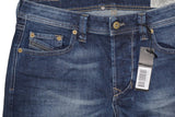 DIESEL LARKEE-BEEX 084HV JEANS REGULAR TAPERED BLUE DENIM AUTHENTIC