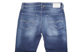 DIESEL LARKEE-BEEX 084HV JEANS REGULAR TAPERED BLUE DENIM AUTHENTIC