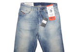 DIESEL D-MACS 009IR JEANS W32 L30 STRAIGHT FIT BLUE DENIM 100% AUTHENTIC