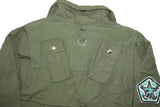 DIESEL J-BATTLE JACKET MEN'S MILITARY GREEN UTILITY FIELD PATCHES AUTHENTIC
