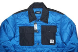 Diesel J-Welles Men’s Relaxed Fit Quilted Shirt Jacket – Size L Blue