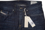 Diesel Buster 0838E Men’s Slim Tapered Blue Jeans – W29 L34