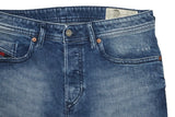DIESEL Buster 081AQ Men's Slim Straight Blue Jeans W32 L32