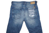 DIESEL Buster 081AQ Men's Slim Straight Blue Jeans W32 L32