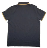 POLO RALPH LAUREN Custom Slim Fit Men’s Polo Shirt Size L Black Gold Crest