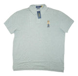 POLO RALPH LAUREN Custom Slim Fit Men’s Polo Shirt Size XXL Grey Polo Bear