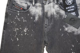 DIESEL D-STRUKT 009RE Men’s Slim Fit Jeans  Grey Distressed Denim