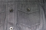 DIESEL BLACK GOLD GHEDAS Women’s Denim Jacket Size 40 Grey Designer