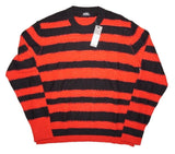 DIESEL K-BRODIE Men’s Wool Blend Jumper Size M Red Black Stripe Authentic