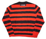 DIESEL K-BRODIE Men’s Wool Blend Jumper Size M Red Black Stripe Authentic