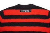 DIESEL K-BRODIE Men’s Wool Blend Jumper Size M Red Black Stripe Authentic