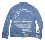 DIESEL NHILL-SP2 009DZ Men’s Denim Jacket Size S Blue Authentic