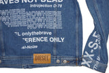 DIESEL NHILL-SP2 009DZ Men’s Denim Jacket Size S Blue Authentic
