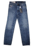 DIESEL D-MACS 0097G Men’s Straight Fit Jeans Blue Denim Authentic