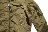 DIESEL J-JAVIER Men’s Bomber Jacket Olive Green Size XS Lace-Up Authentic