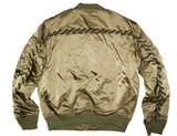 DIESEL J-JAVIER Men’s Bomber Jacket Olive Green Size XS Lace-Up Authentic