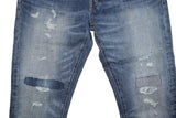 Polo Ralph Lauren Varick Slim Straight Jeans W31 L32 Blue Distressed Denim