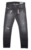 DIESEL BELTHER-R R62U6 Jeans Men’s Slim Tapered Distressed Grey Denim