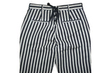 DIESEL P-CASSIA-A Women's High Waist Striped Cigarette Trousers – Black Beige