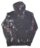 DIESEL S-JOE-HOOD-AA Men's Grey Graphic Hoodie – Embroidered Eagles, Size L