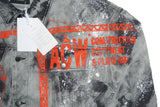 A-COLD-WALL* Men's Grey Acid Wash Denim Jacket – Orange ACW Graphic, Size 48