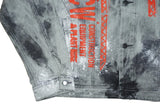A-COLD-WALL* Men's Grey Acid Wash Denim Jacket – Orange ACW Graphic, Size 48