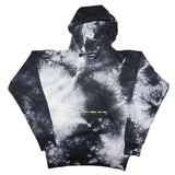 DIESEL S-ALBYEL-X4 Men's Black & White Tie Dye Pullover Hoodie – Size S